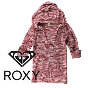 Roxy Womens Sweater Marled knit Hooded SM NWT